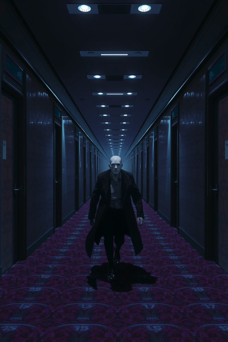 Dream of a Faceless Stranger Through a Hotel