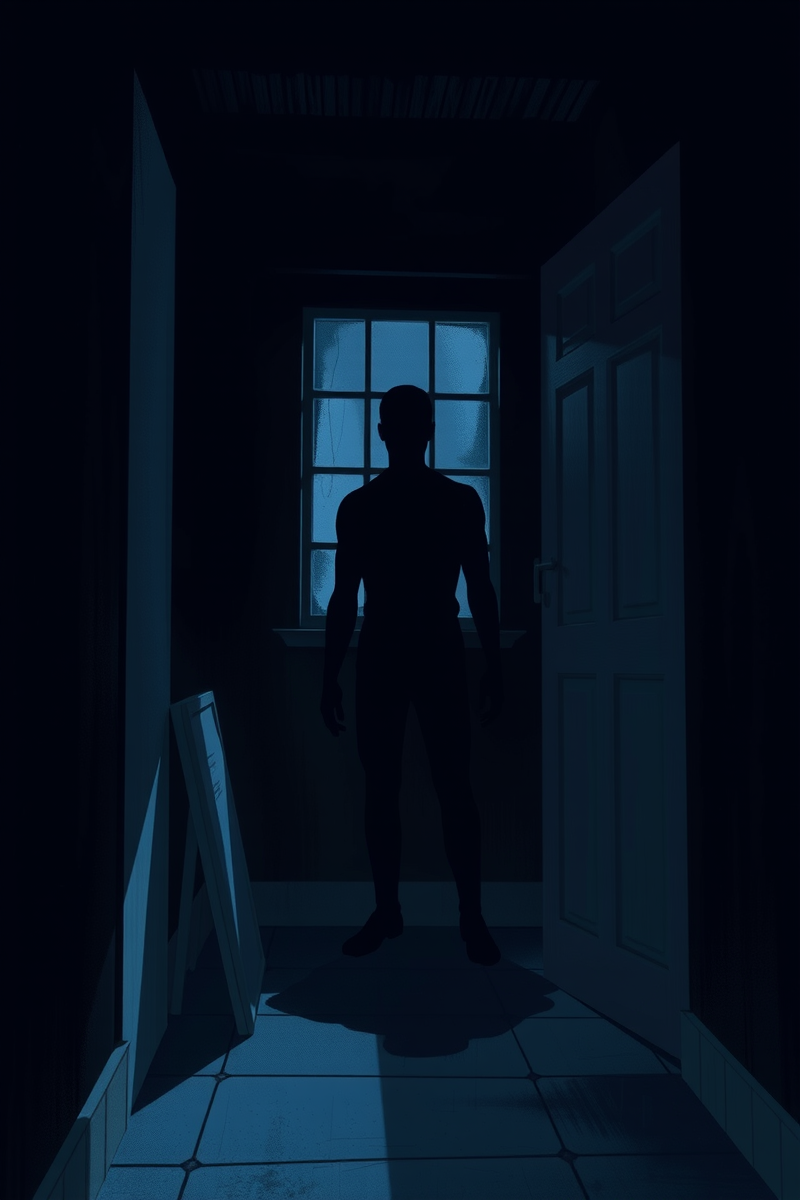 Dream of a Figure at the Window Standing Behind Glass