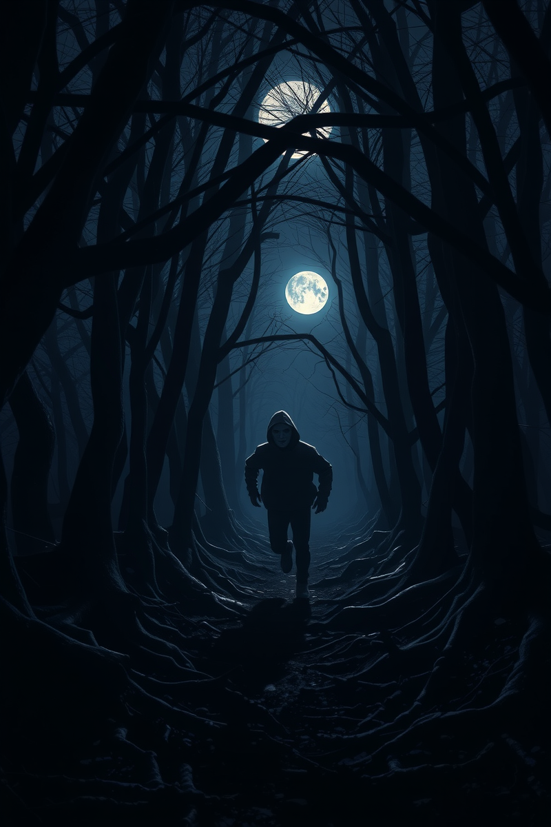 Dream of a Masked Person Through a Forest