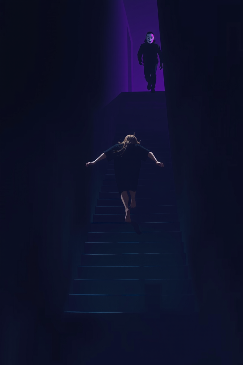 Dream of a Masked Person Up the Stairs