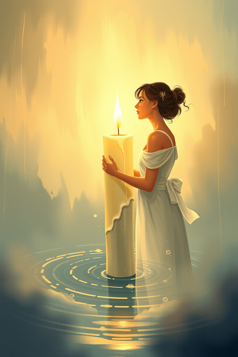 Dream of a Memorial Candle Turning Into Water