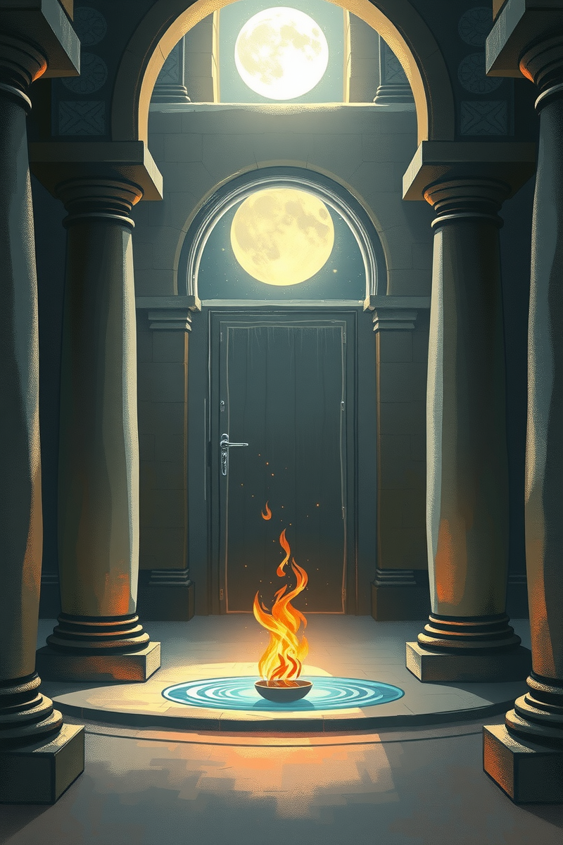 Dream of a Sacred Door Holding Water