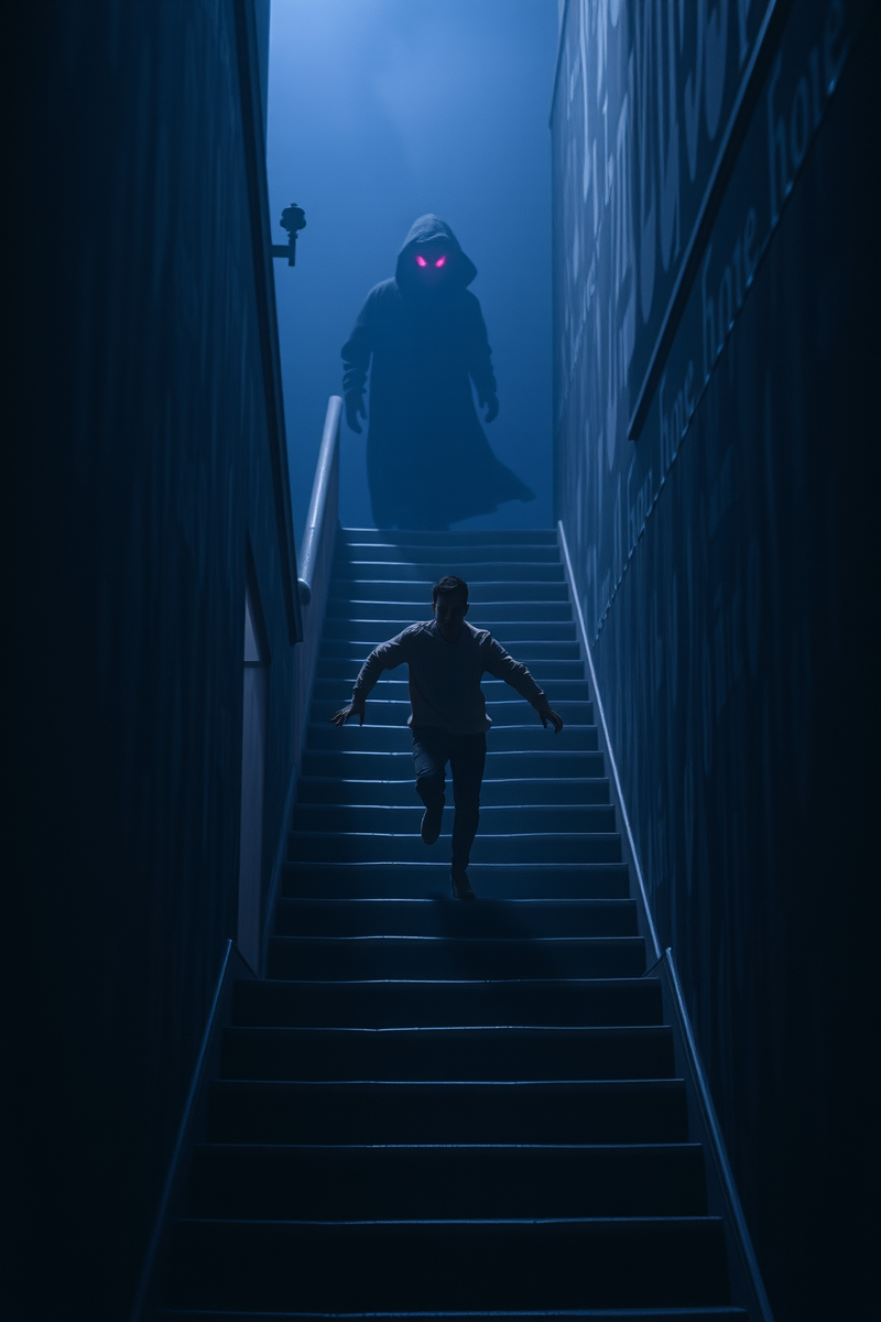 Dream of a Shadow Figure Down the Stairs