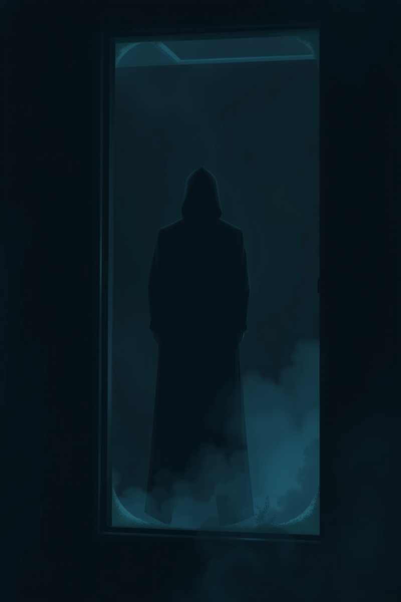 Dream of a Shadow Figure Standing Behind Glass