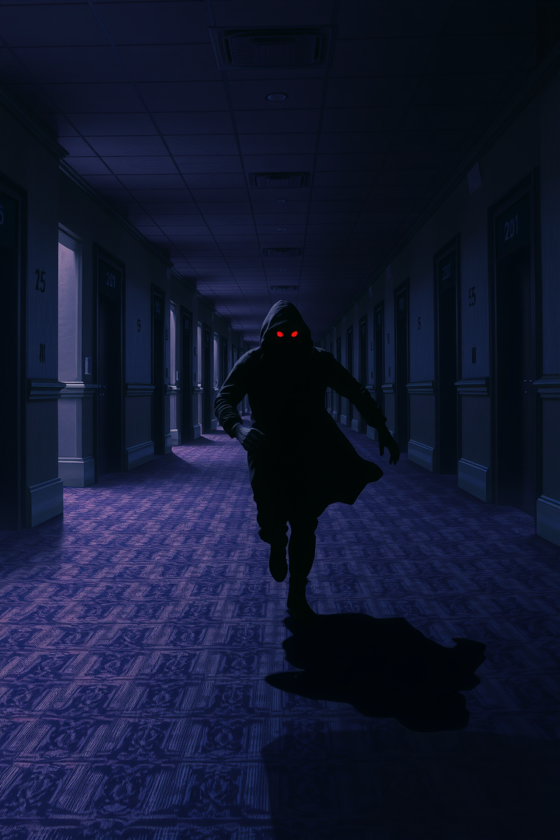 Dream of a Shadow Figure Through a Hotel
