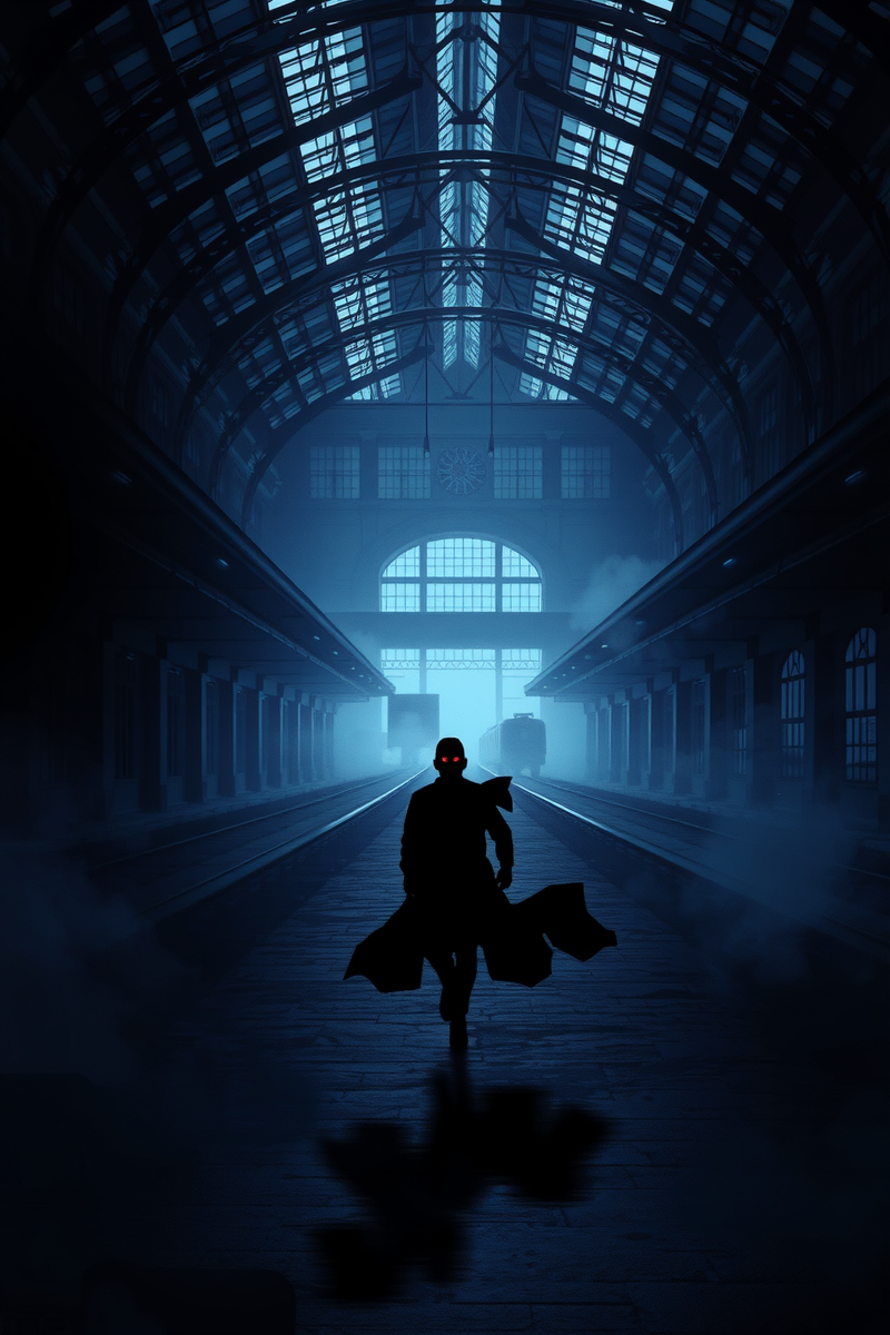 Dream of a Shadow Figure Through a Train Station