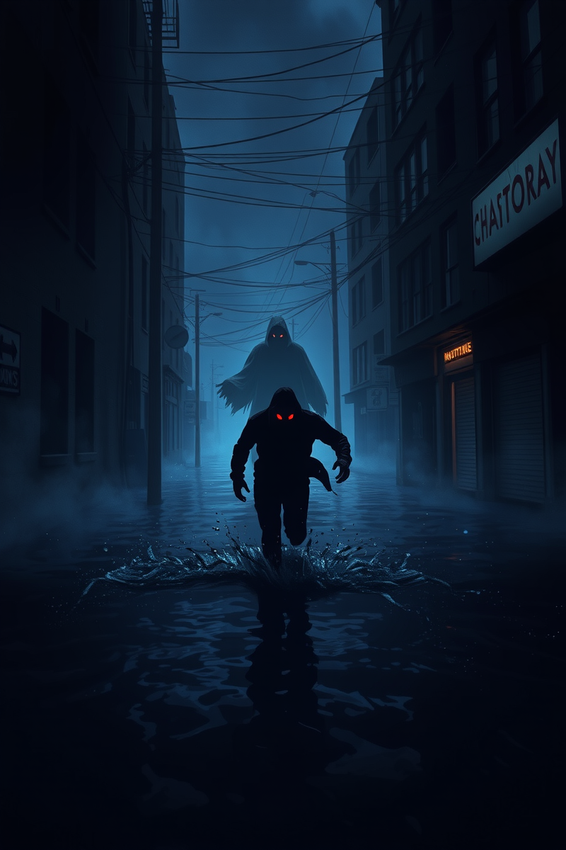 Dream of a Shadow Figure Through Water
