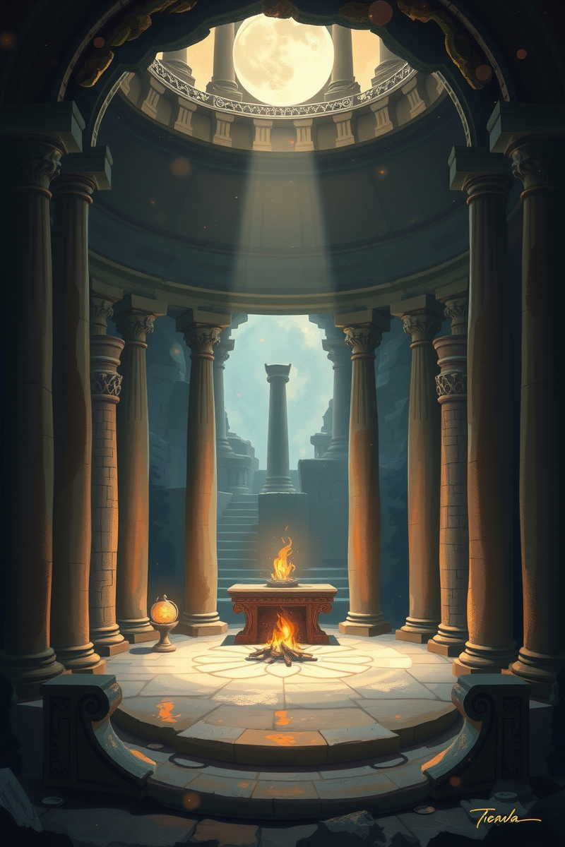 Dream of a Shrine Filling With Light