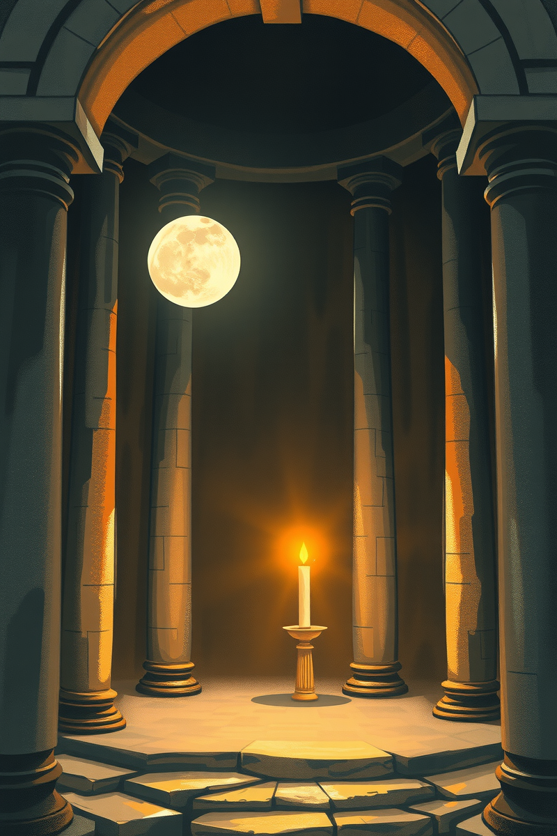 Dream of a Shrine Lighting a Candle