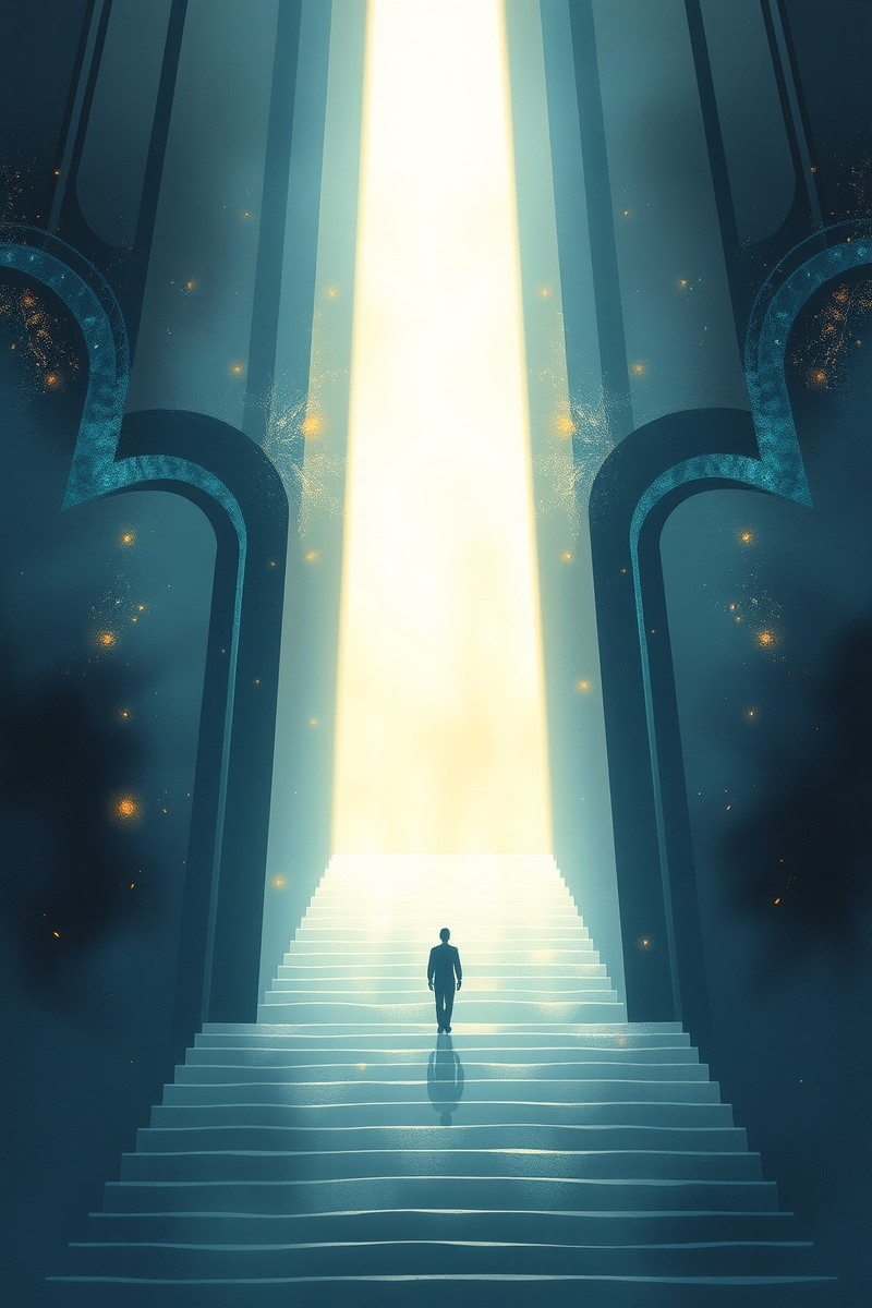 Dream of a Stairway Into Light Appearing