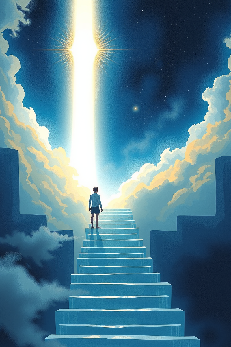 Dream of a Stairway Into Light Becoming a Sacred Word