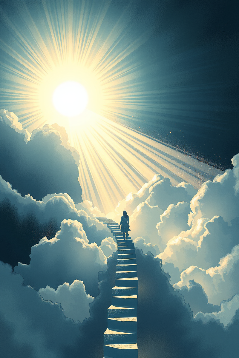 Dream of a Stairway Into Light Lifting You