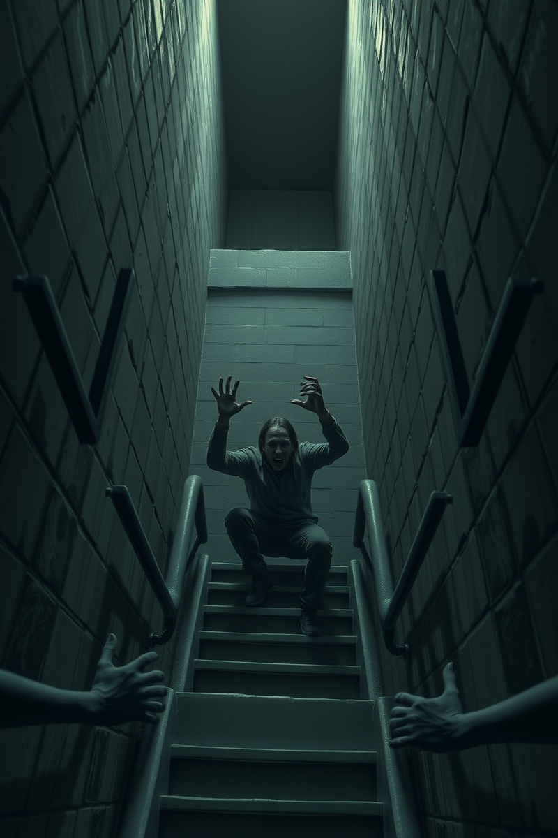 Dream of a Stairwell Inside a Maze-Like Building