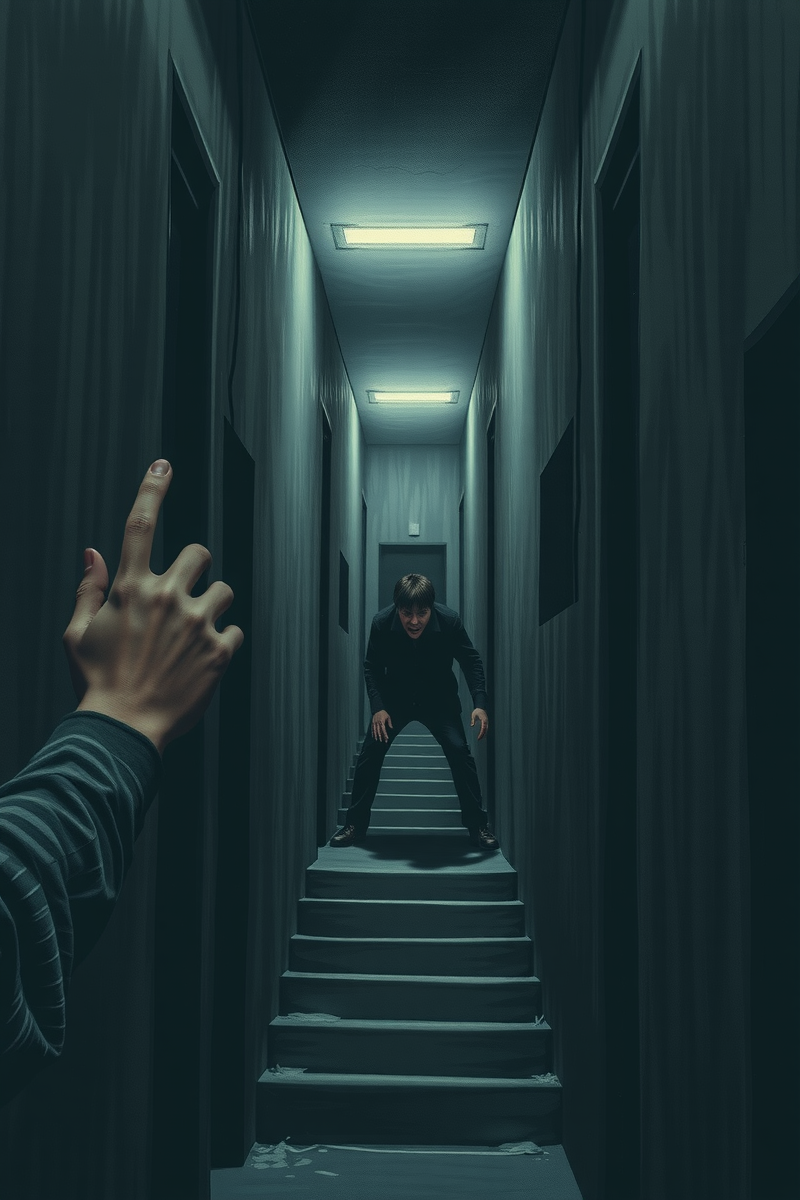 Dream of a Stairwell Inside a Repeating Hallway