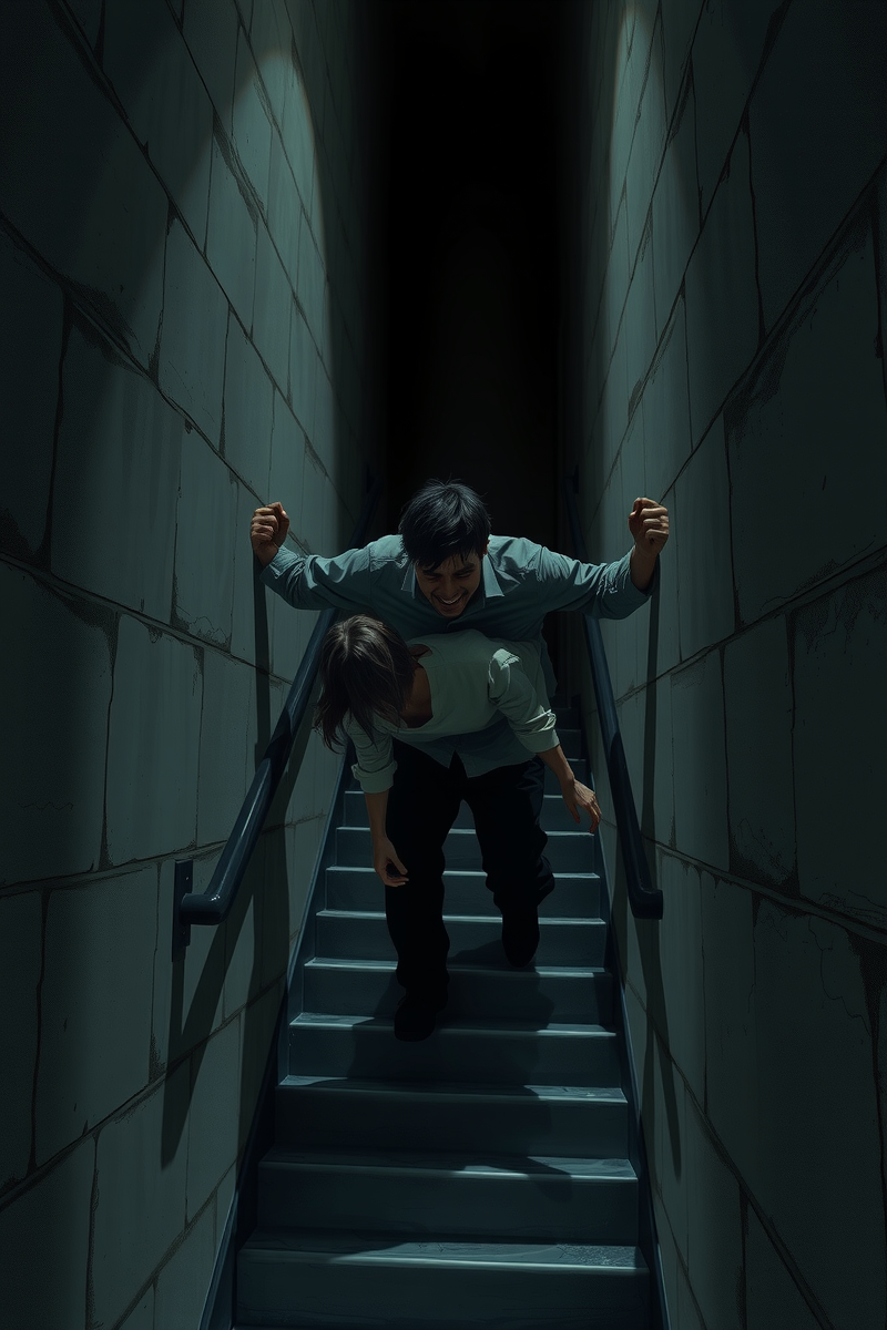 Dream of a Stairwell While Carrying Someone