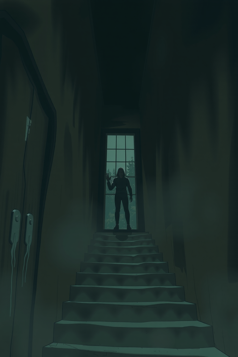 Dream of a Stairwell While Someone Waits Outside