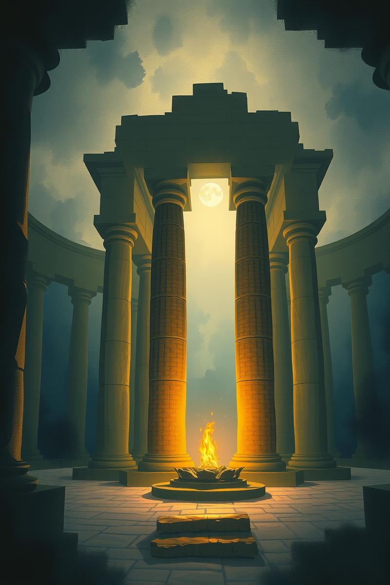 Dream of a Temple Filling With Light