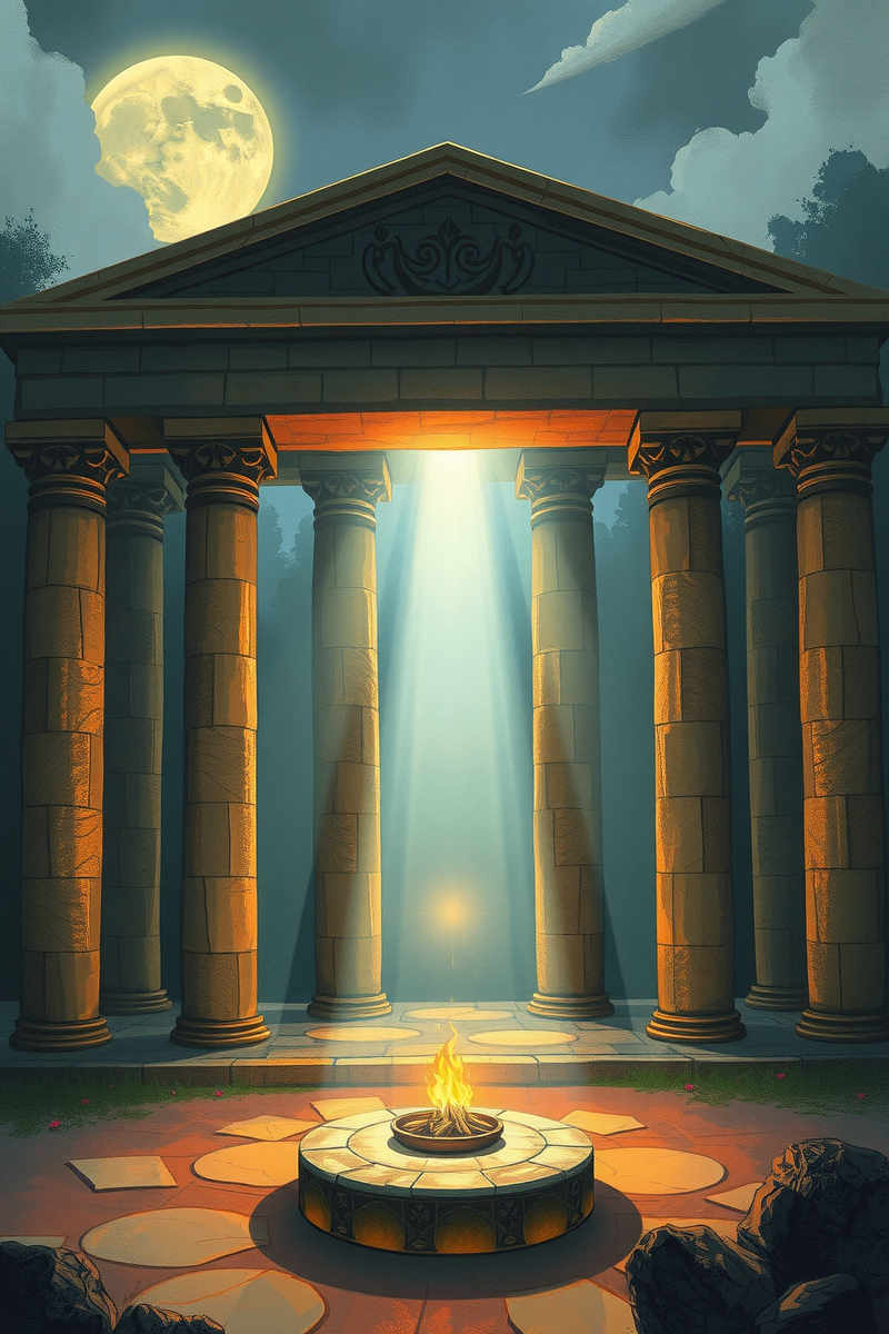 Dream of a Temple Receiving an Offering