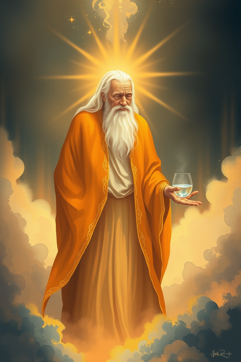 Dream of a Wise Old Man Giving Water