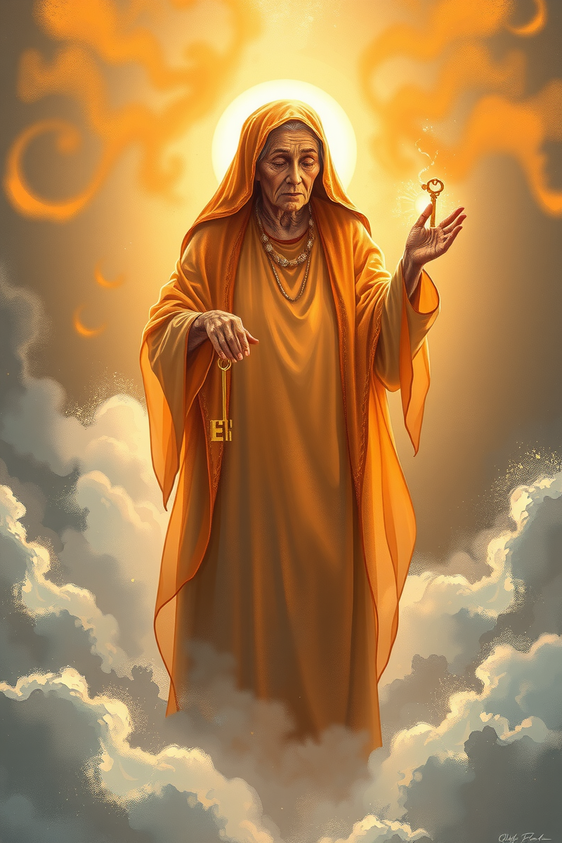 Dream of a Wise Old Woman Giving a Key