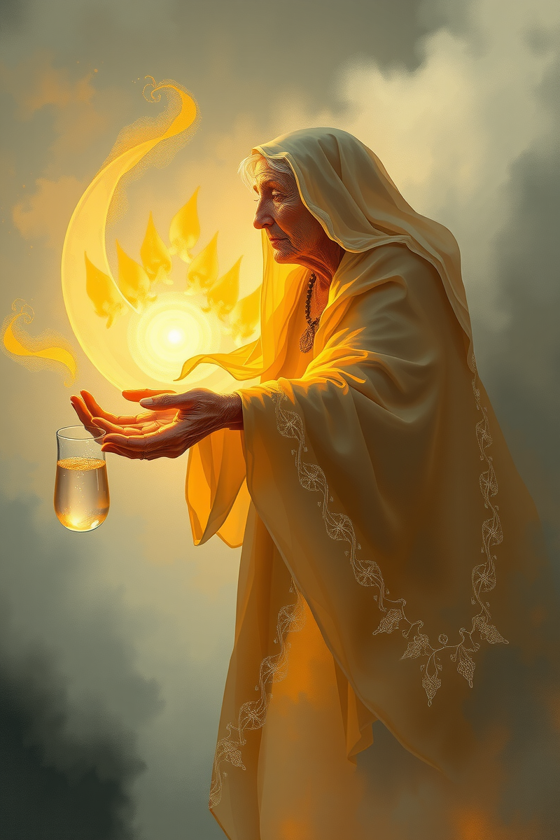 Dream of a Wise Old Woman Giving Water
