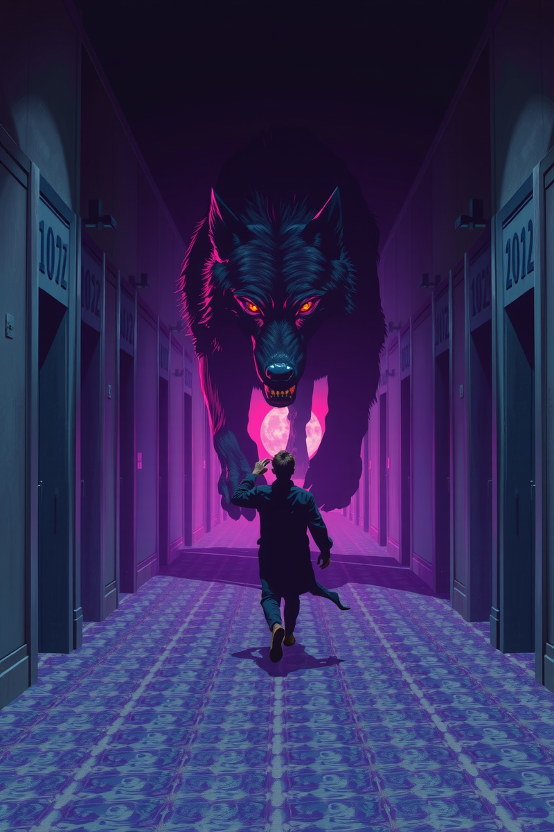Dream of a Wolf Through a Hotel