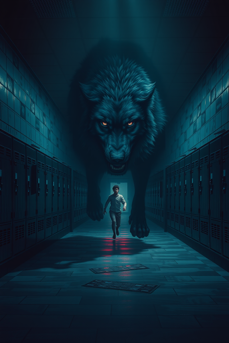 Dream of a Wolf Through a School