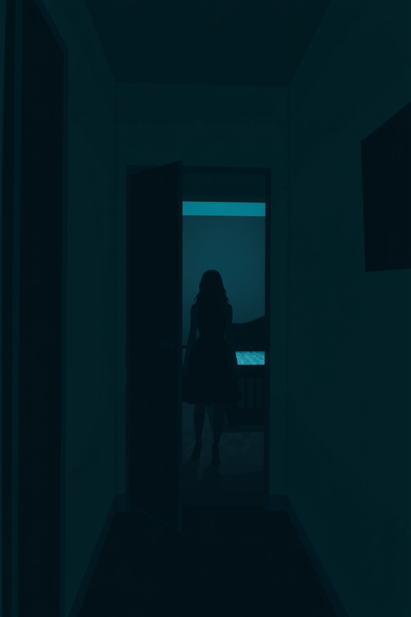 Dream of a Woman in the Hallway Entering the Bedroom