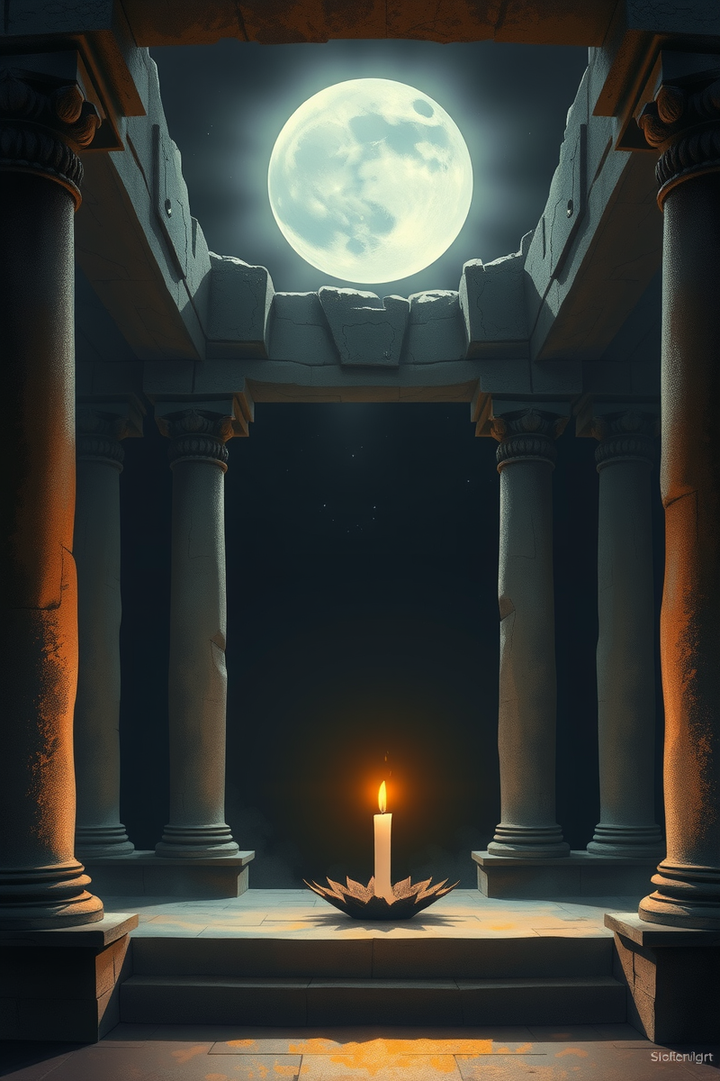 Dream of an Altar Lighting a Candle