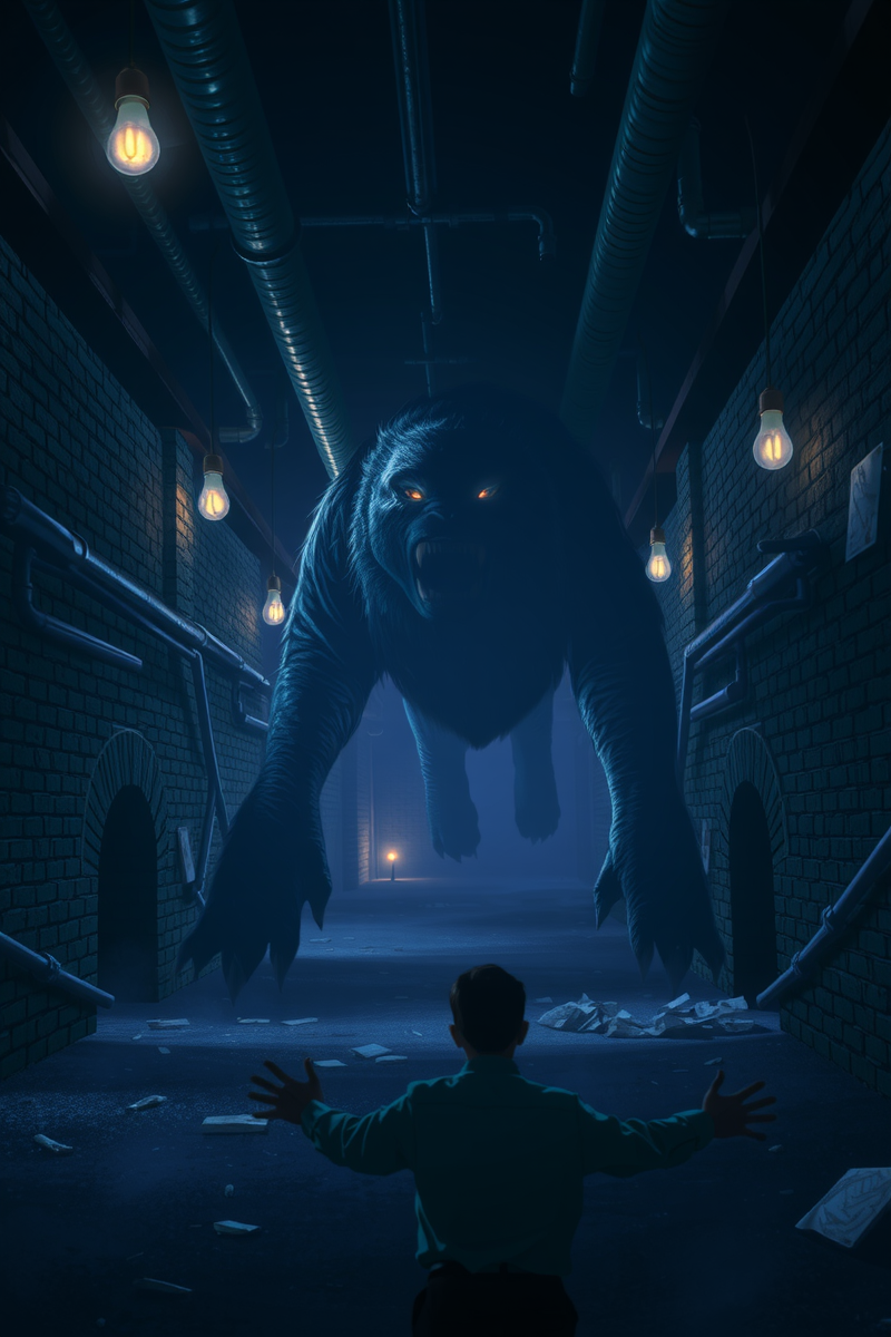 Dream of an Animal Through a Basement