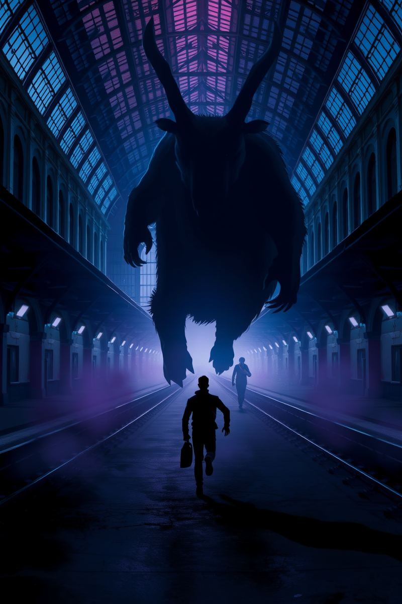 Dream of an Animal Through a Train Station