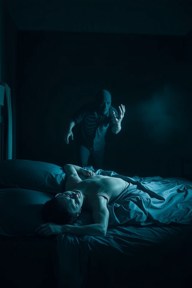 Dream of Sleep Paralysis With a Presence in the Room Beside the Bed