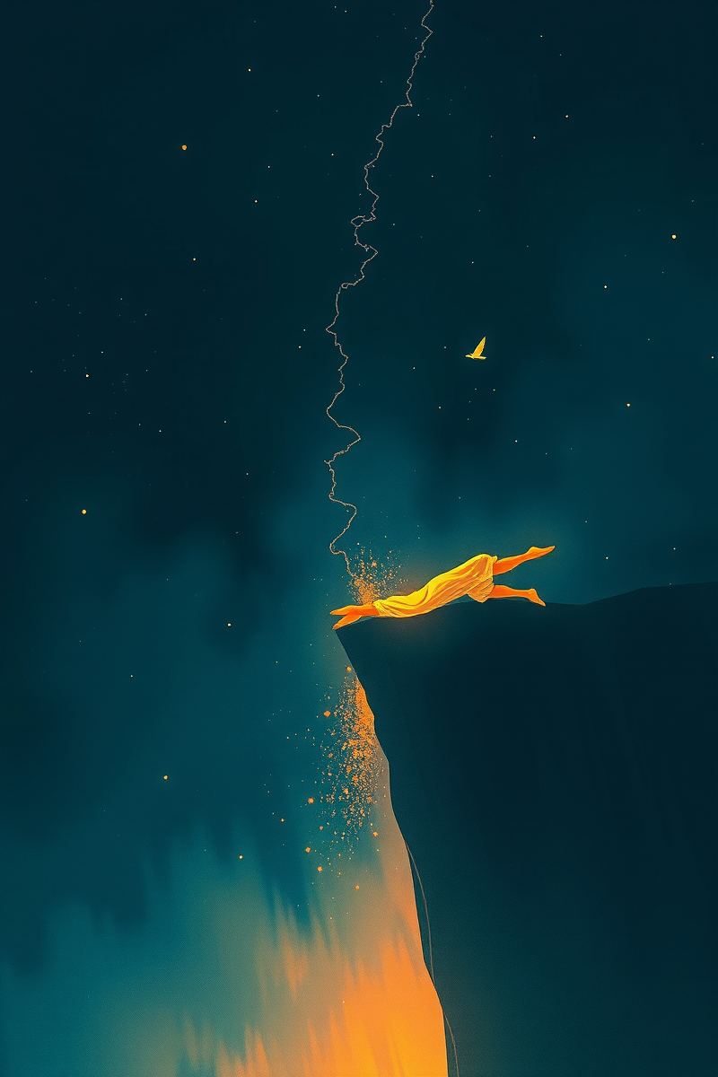 Falling From a Cliff Before Waking