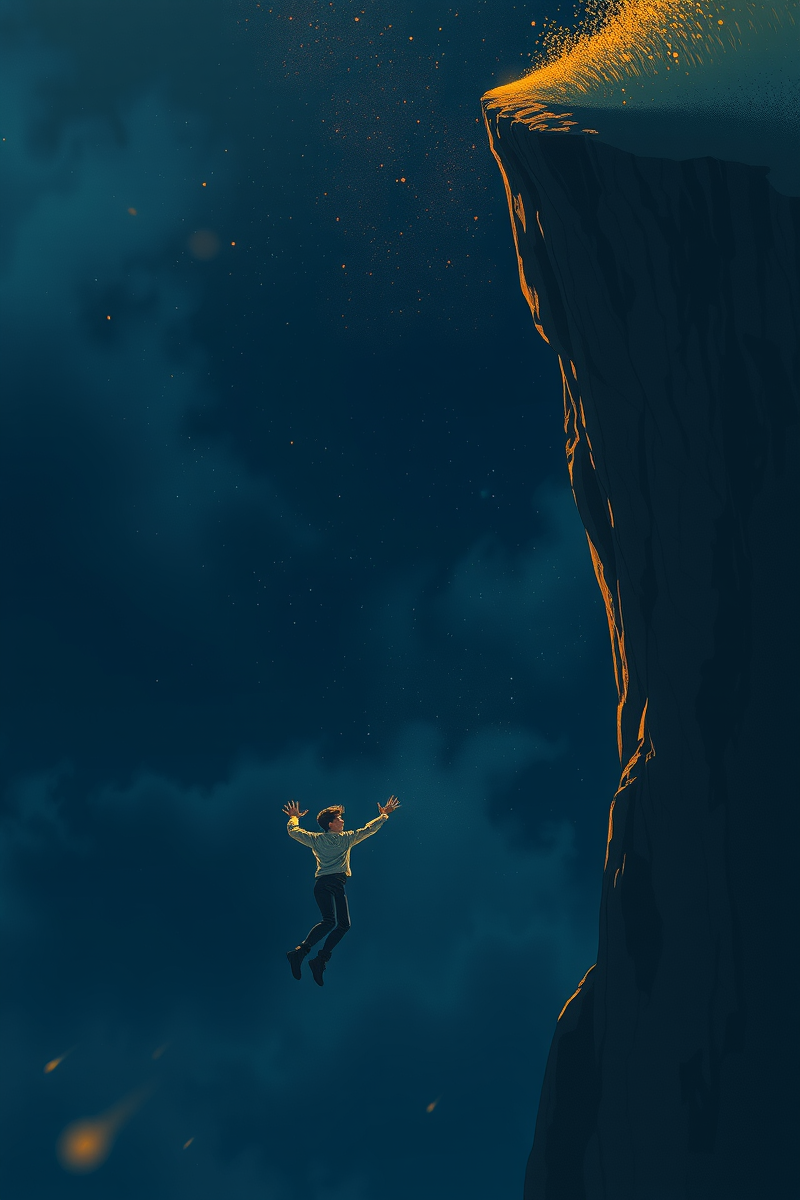 Falling From a Cliff Without Fear