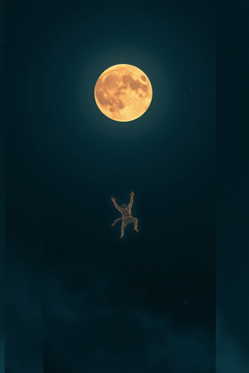 Falling From the Sky Under a Full Moon