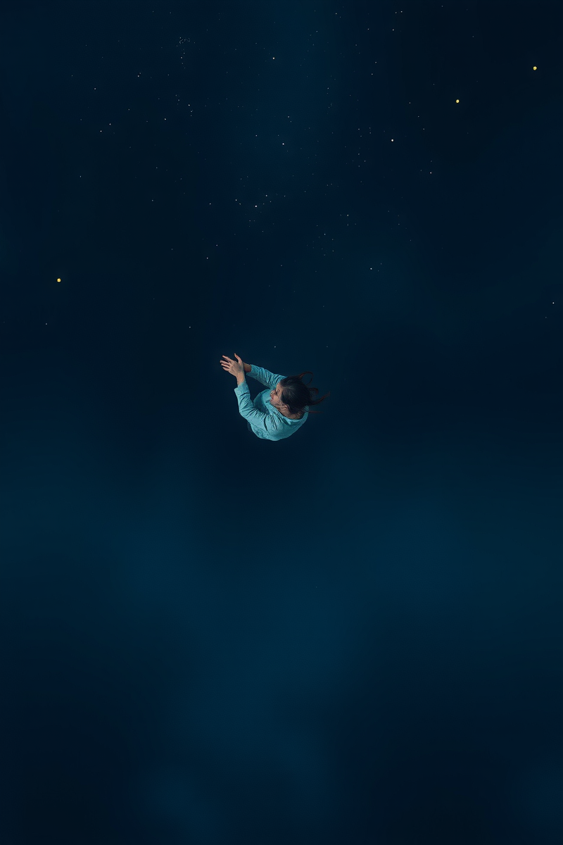 Falling Into Darkness With No Bottom