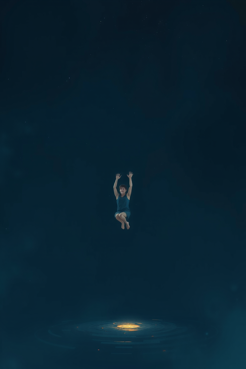 Falling Into Water After Losing Balance