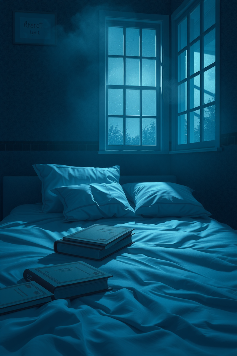 False Awakening and School Books on the Bed