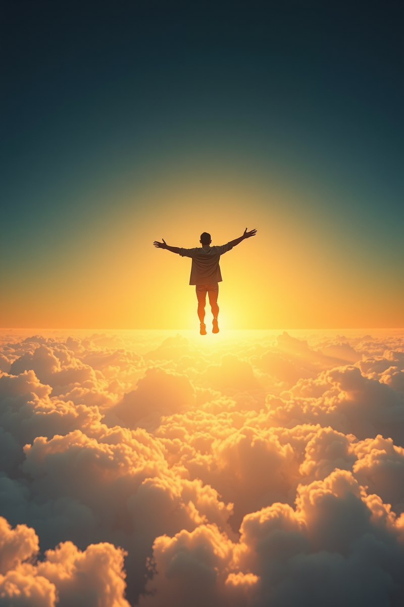 Flying Through Clouds After Becoming Lucid