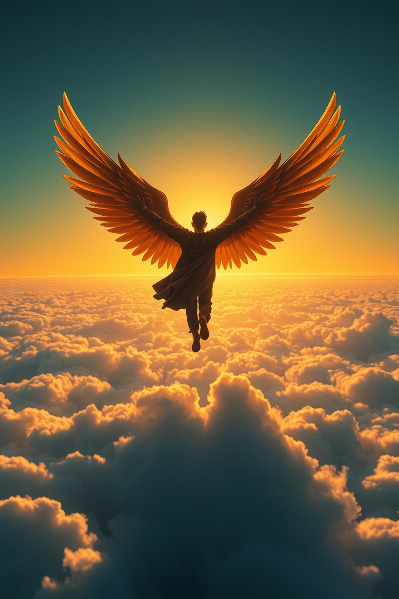 Flying With Wings While Escaping