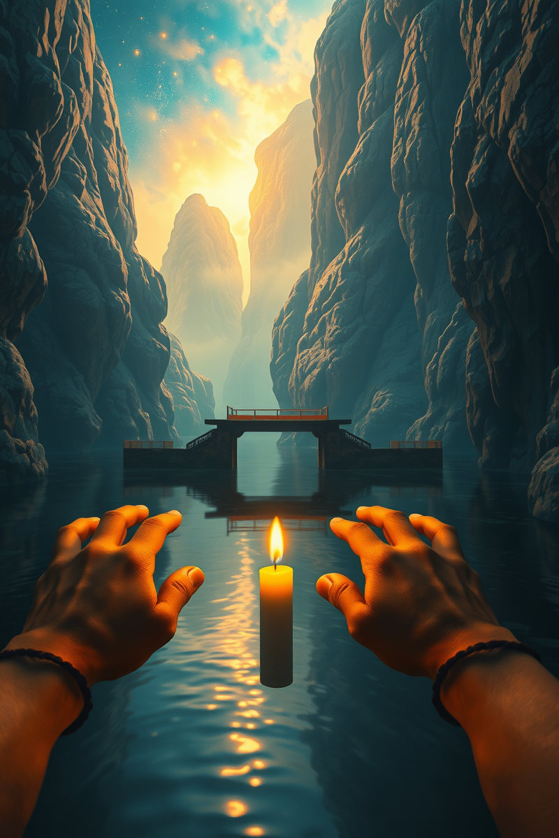 I found myself walking through a place I almost recognized — A Candle A Bridge Over Black Water