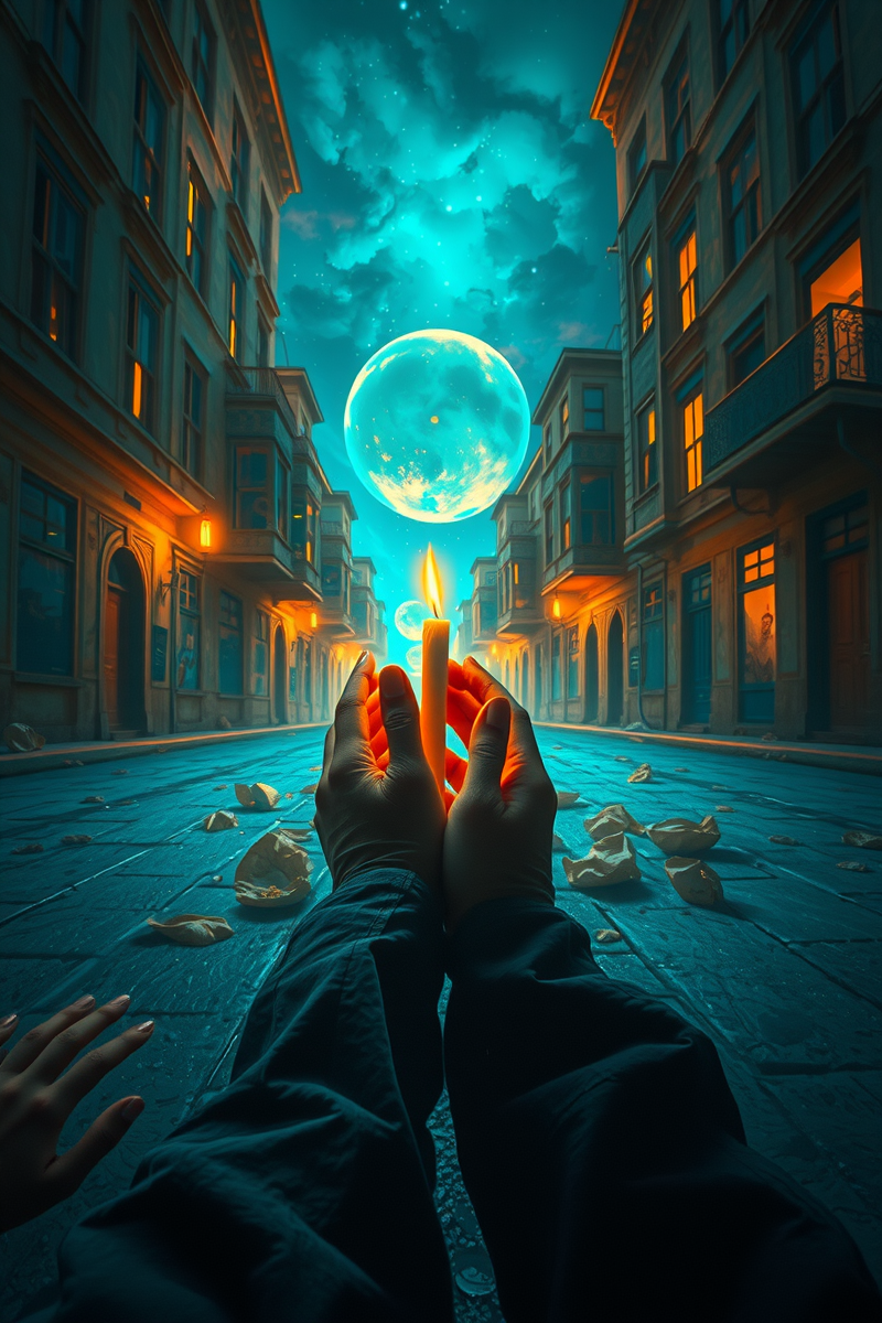 I found myself walking through a place I almost recognized — A Candle A School At Night