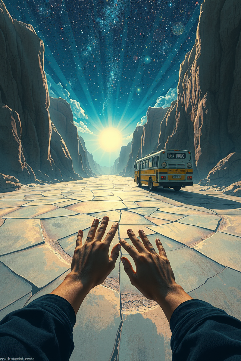 I found myself walking through a place I almost recognized — A Cracked Mirror A Bus That Never Stopped