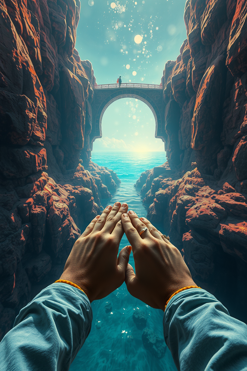I found myself walking through a place I almost recognized — A Glass Of Water A Bridge Over Black Water