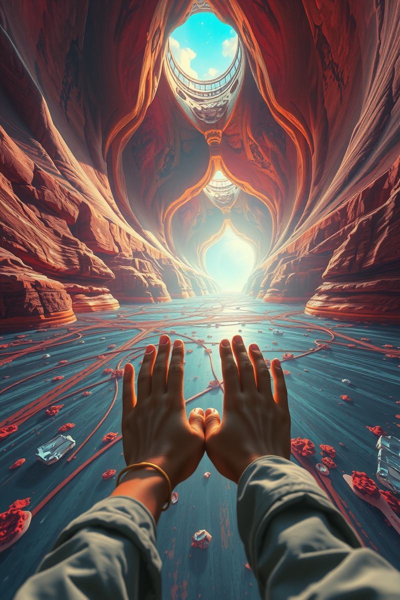 I found myself walking through a place I almost recognized — A Silver Ring A Long Corridor