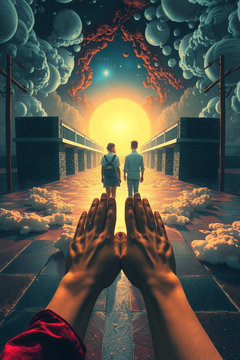 I found myself walking through a place I almost recognized — A Silver Ring A School At Night