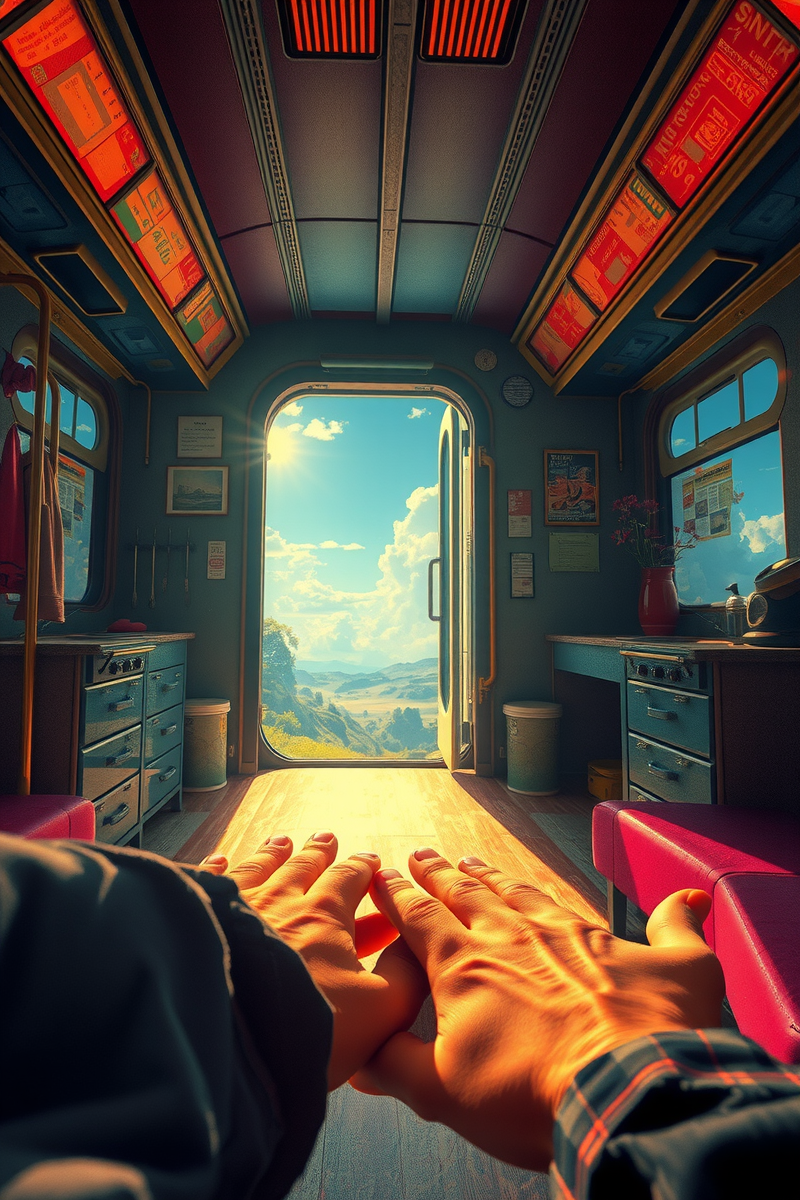 I found myself walking through a place I almost recognized — A Train Ticket A Childhood Kitchen