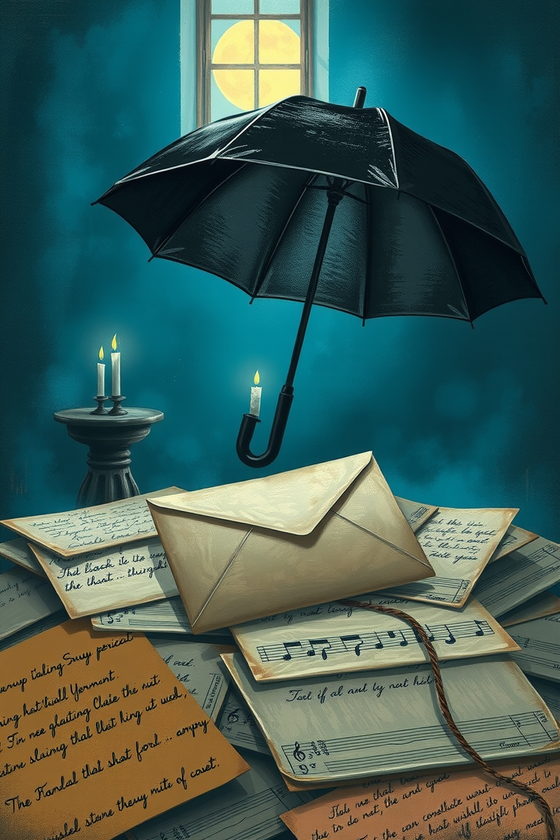 I keep thinking about a dream I had last night — A Black Umbrella Inside An Old Family House