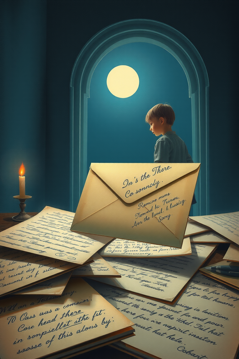I keep thinking about a dream I had last night — A Child'S Drawing Near An Empty Church