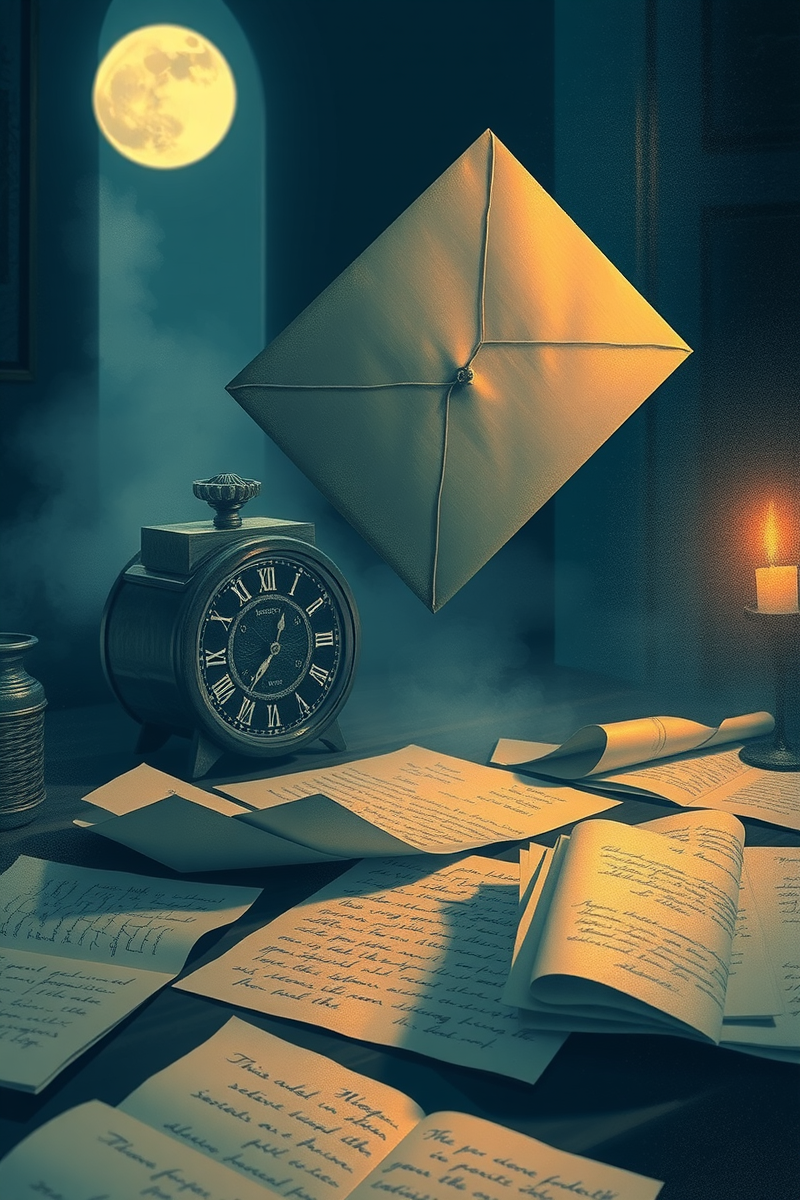 I keep thinking about a dream I had last night — A Clock In The Grass At A Table Set For Dinner